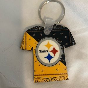 Steelers keychain doulble sided